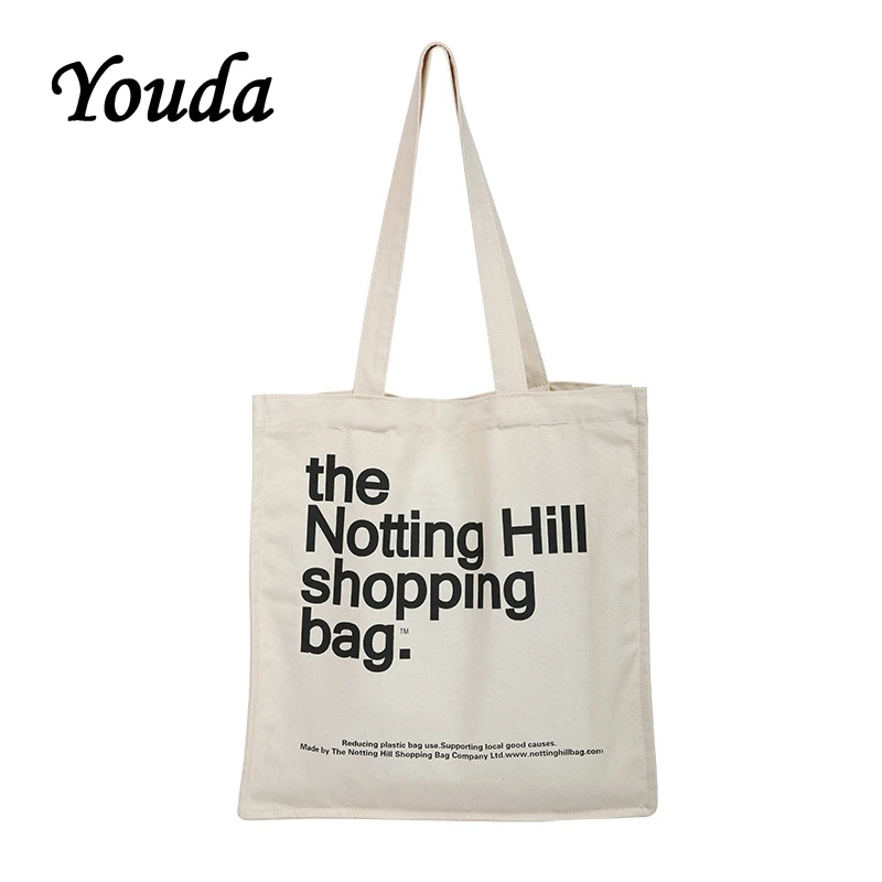 Youda однотонные дизайнерские женские сумки через плечо простой стиль Холщовая