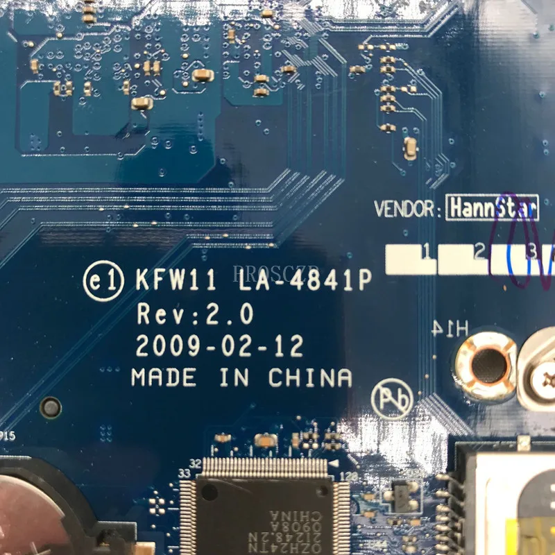 Бесплатная доставка для DELL 1427 материнской платы ноутбука CN-07973X 07973X 7973X KFW11 LA-4841P PM45