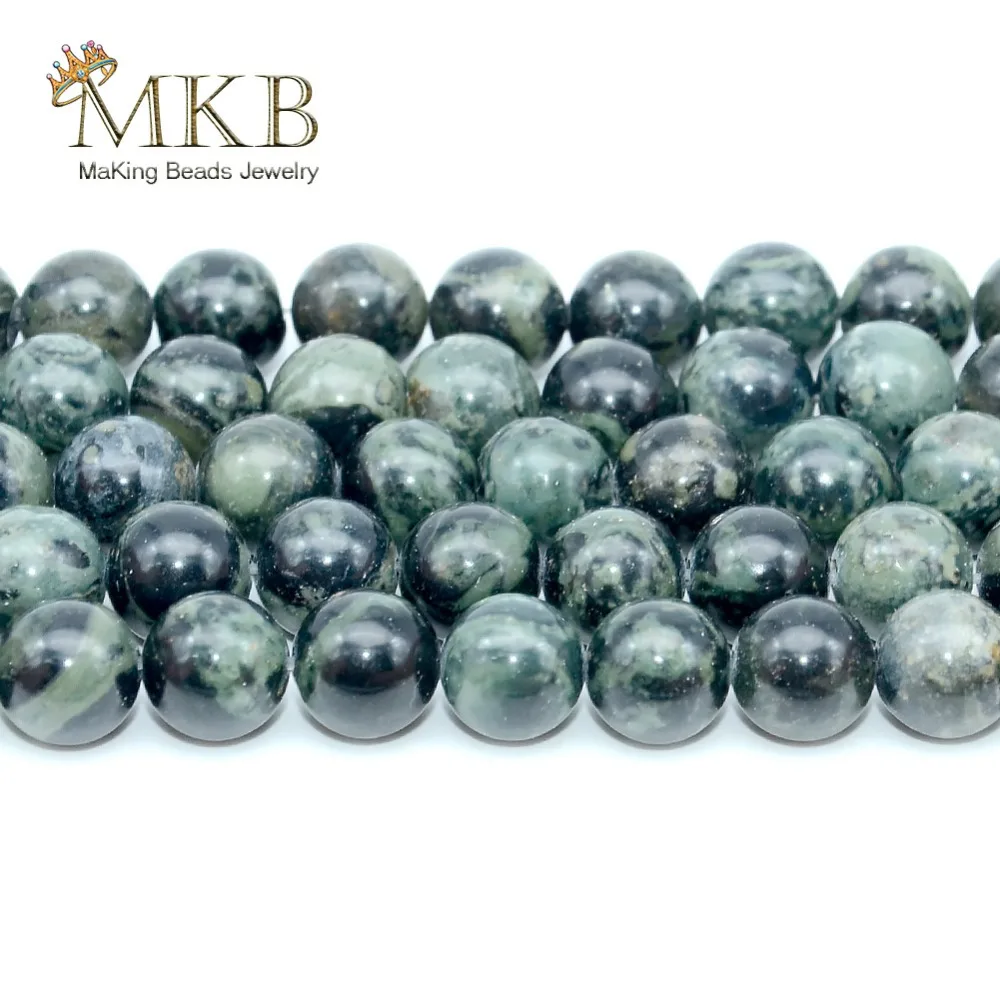 Perles натуральный камень Rhyolite яшмы вокруг бусины для изготовления ювелирных