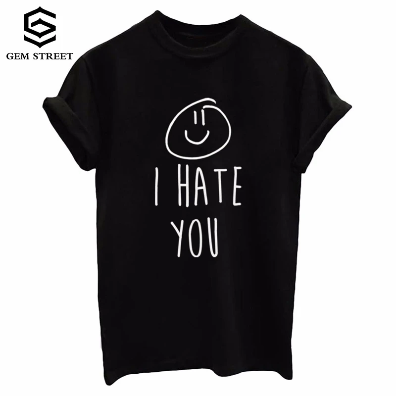 Фото Painting Sweet Femmes Blusa I HATE YOU British Style Pure Cotton Beatles Poleras Boho Fitness Novelty Camiseta GEM STREET XXXL Женская Painting Sweet Femmes Blusa I HATE YOU British Style Pure Cotton Beatles Poleras Boho Fitness Novelty Camiseta GEM STREET XXXL Женская