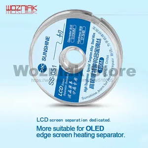 Кабель для разделения ЖК-экрана Sunshine SS-051, ультратонкий стальной провод для резки 0,03 мм