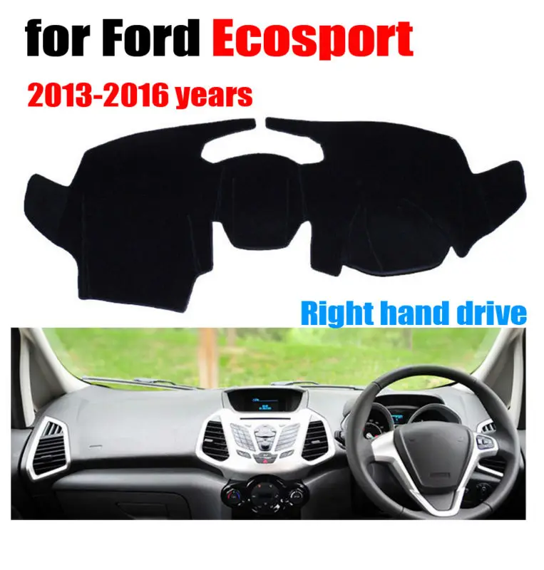 

RKCA Car dashboard covers mat for Ford Ecosport 2013-2016 years Right hand drive dashmat pad dash cover auto accessories