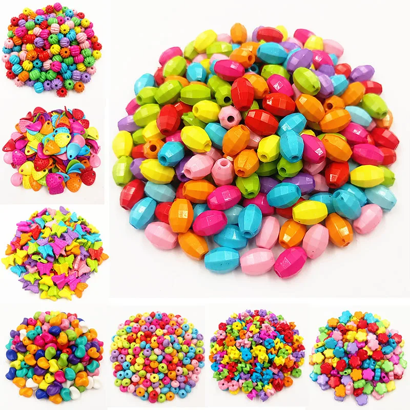 Разноцветные бусины для самостоятельного изготовления ювелирных изделий