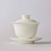 pinny white porcelain kung fu gaiwan hand made ceramic tea set chinese porcelain teaware 160ml tea bowl high quality chinaware