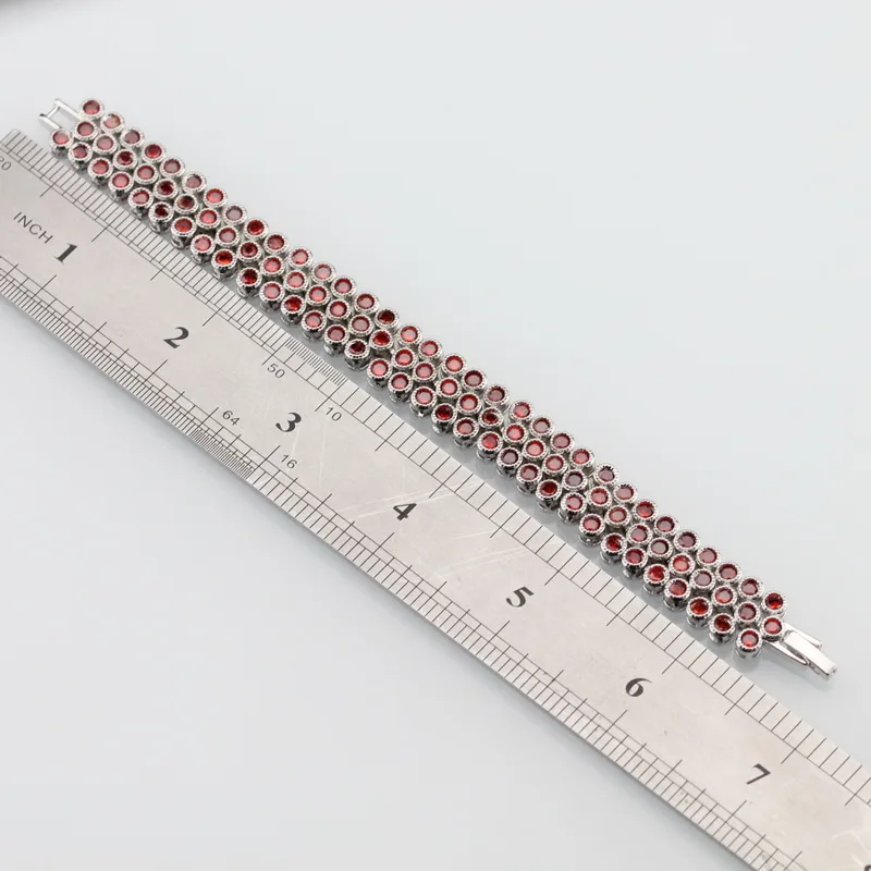 Серебряные ювелирные изделия высшего качества красный гранат Здоровье Мода