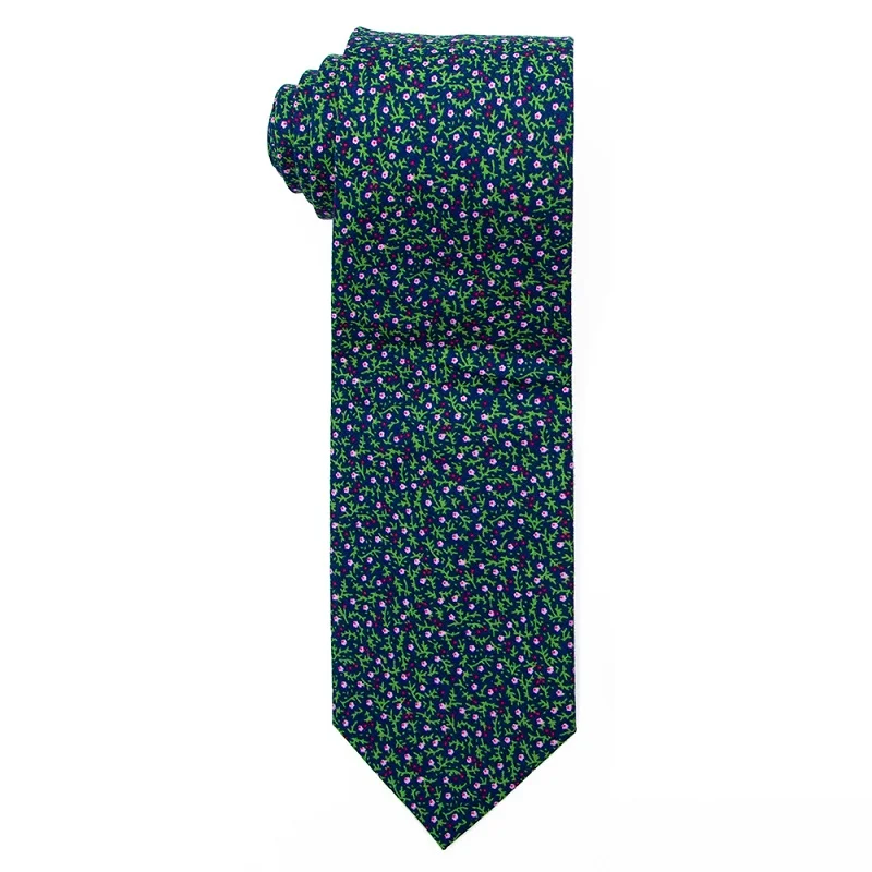 PCT-016 Cotton Tie Портной Смит 7,5 см с принтом Пейсли Цветочный Хлопок Галстуки Мода дизайнер Красочные Пейсли цветок галстуки галстук для мужчин свадьба - Цвет: PCT-016 Cotton Tie
