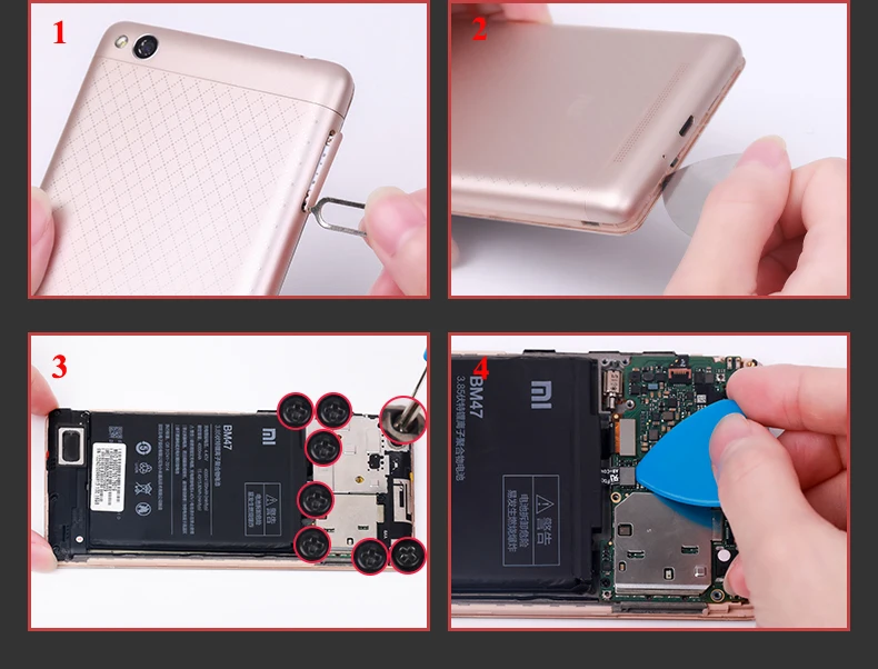 Nohon аккумулятор 4100 мАч для Xiaomi redmi 3 3S 3X 4X BM47 redmi 3 redmi 3S redmi 3X redmi 4X встроенный литий-полимерный аккумулятор для телефона