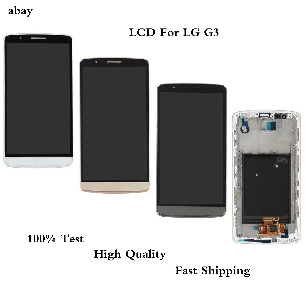 

100% Test 5.5 Inch LCD Display for LG G3 LCD Touch Screen Digitizer Assembly for LG G3 Display D850 D851 D855 F460 Replacement