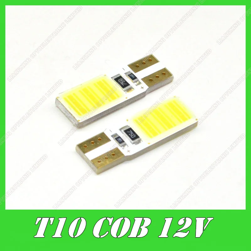 Высококачественный светодиодный светильник T10 W5W COB Canbus без ошибок высокая
