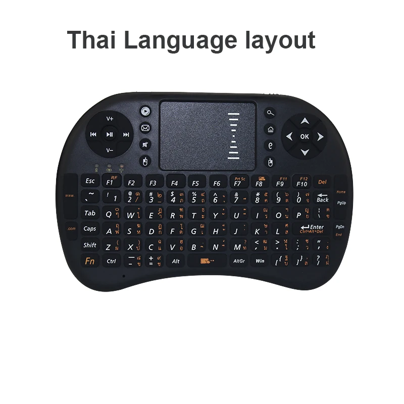 SUNGI I8 Air Fly mouse беспроводной пульт дистанционного управления Мини Клавиатура Тачпад арабский/немецкий/французский/тайский/английский язык для Smart tv