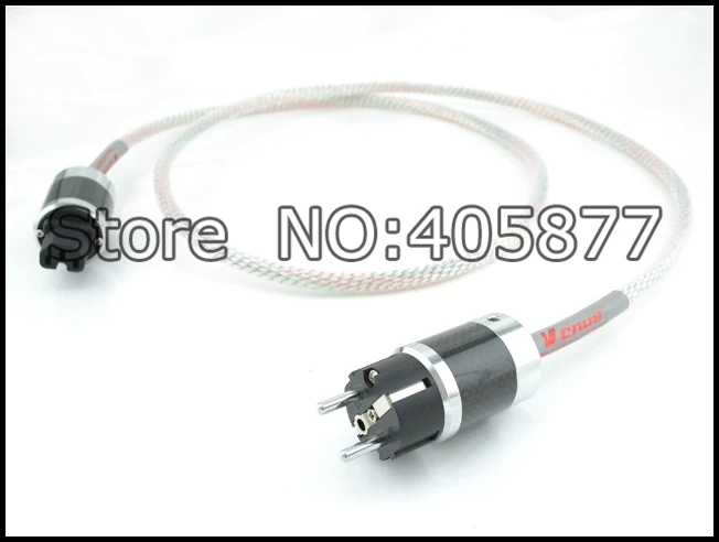 Шнур питания 13 твердый экструдированный серебристый 16 кабель AWG из углеродного