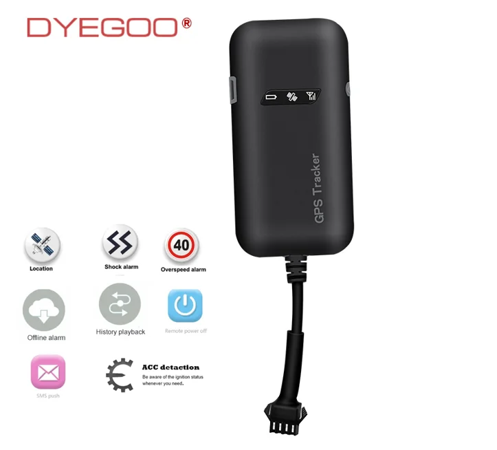 DYEGOO GSM gps трекер автомобиля GT02D отслеживающее устройство отрезать масло встроенный аккумулятор gps локатор sms платформа приложение