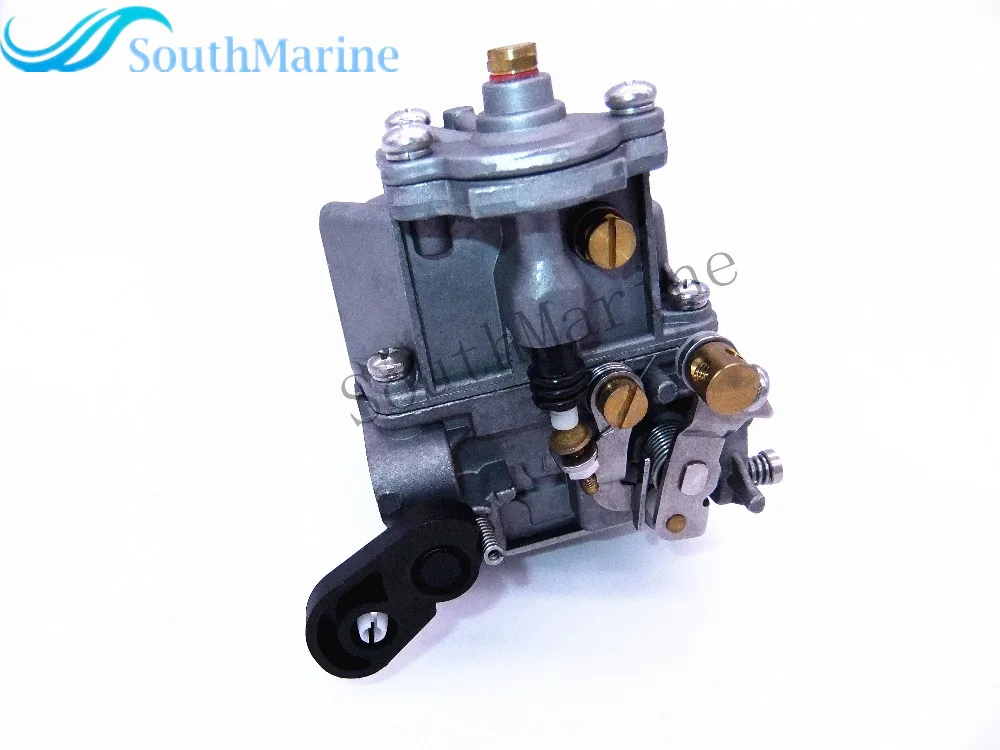 6D4-14301-00 Outboard Engine Carburetor Assy for Yamaha 9.9HP 15HP 4-stroke Boat Motor, Manual Start