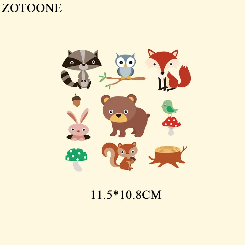 ZOTOONE Тигр собака термопластыри для одежды вышивка аппликация Сделай Сам теплопередача для одежды детские наклейки - Цвет: 25
