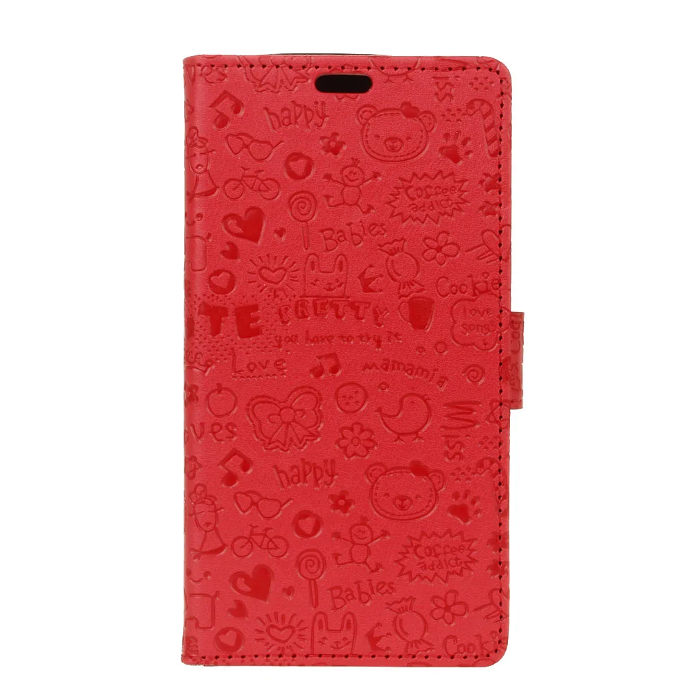 Cute 3D Pattern Case For Kyocera KYV 41 Phone Cover 42 Wallet Leather Coque Card Holder Slot Stand Capa | Мобильные телефоны и