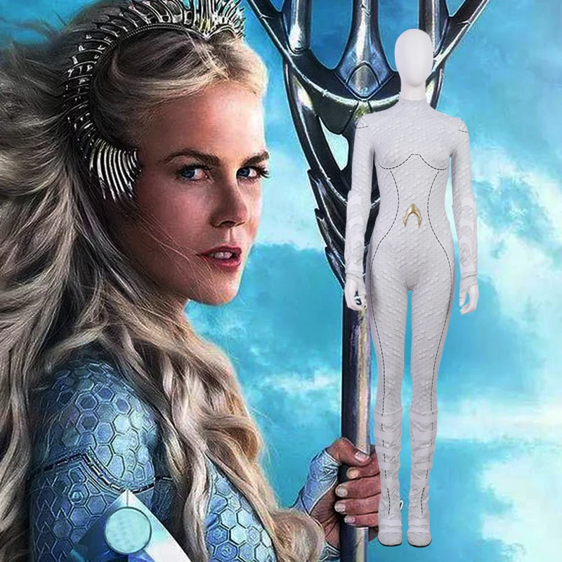 Comic Atlanna Косплей костюмы зентай 2018 фильм Аквамен версия костюм супергероя на