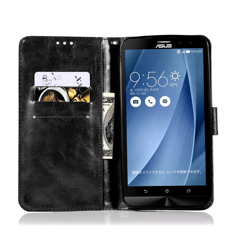 Для Asus Zenfone 2 Laser ZE500KL чехол 5 0 кошелек для телефона из искусственной кожи ZE 500KL Z00ED