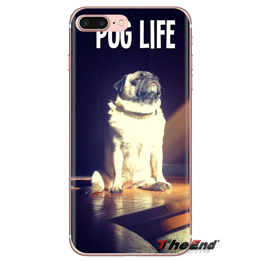 Для iPod Touch Apple iPhone 4 4s 5 5S SE 5C 6 S 7 8 X XR XS Plus MAX щенок-Мопс жизнь Собака Животное