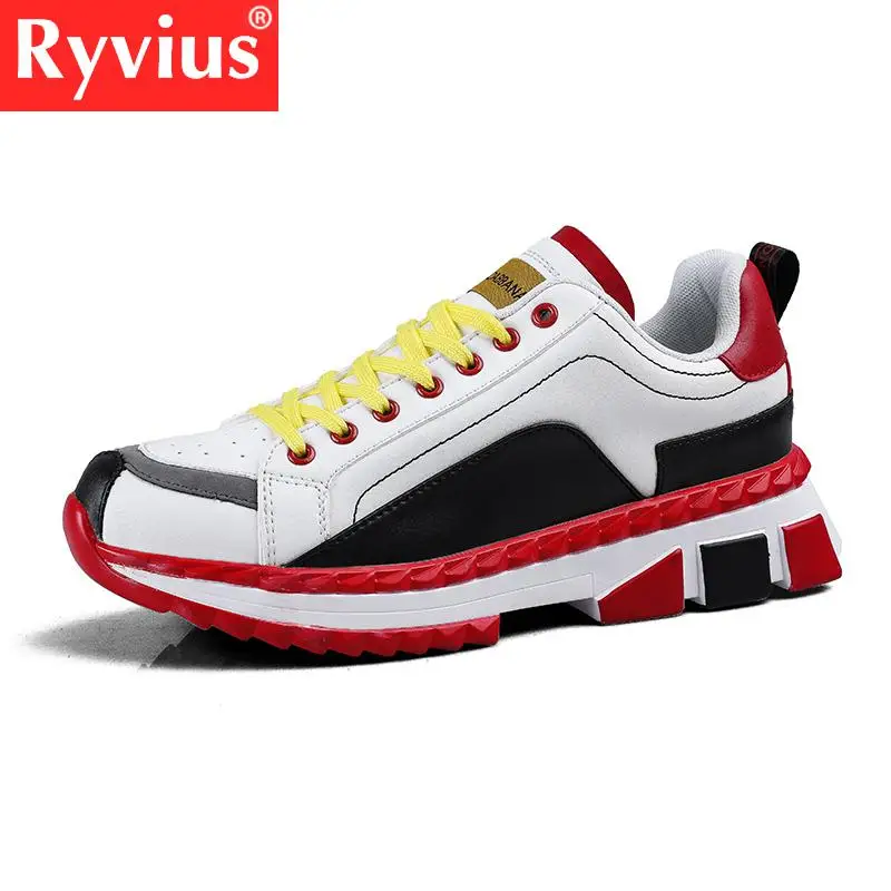 Ryvius 2019 Мужская Новая обувь для бега Pu Face модная удобная дышащая Спортивная