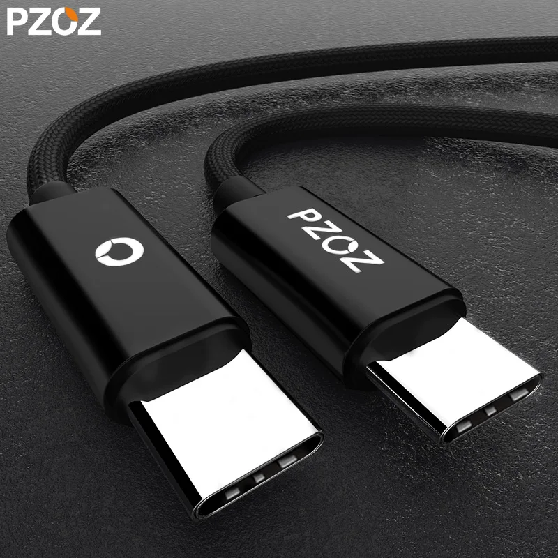 PZOZ кабель Usb type C к Usb type C 3a для Macbook USB C папа к USB C папа PD быстрое зарядное устройство Usbc зарядное устройство для samsung Galaxy S9