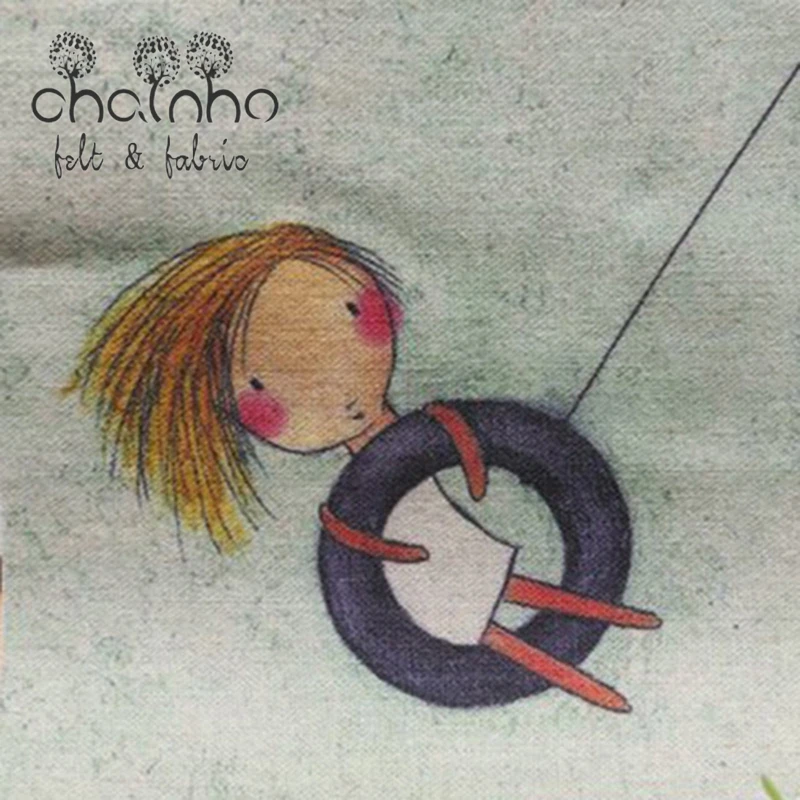 Окрашенная вручную ткань из хлопка и льна для рукоделия шитье Квилтинг женское