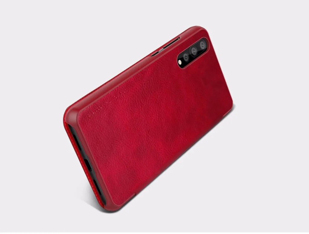 Nillkin Qin настоящий Флип кожаный чехол для HUAWEI P20 Pro/P20 Lite/Nova 3E с розничной посылка+ закаленное стекло