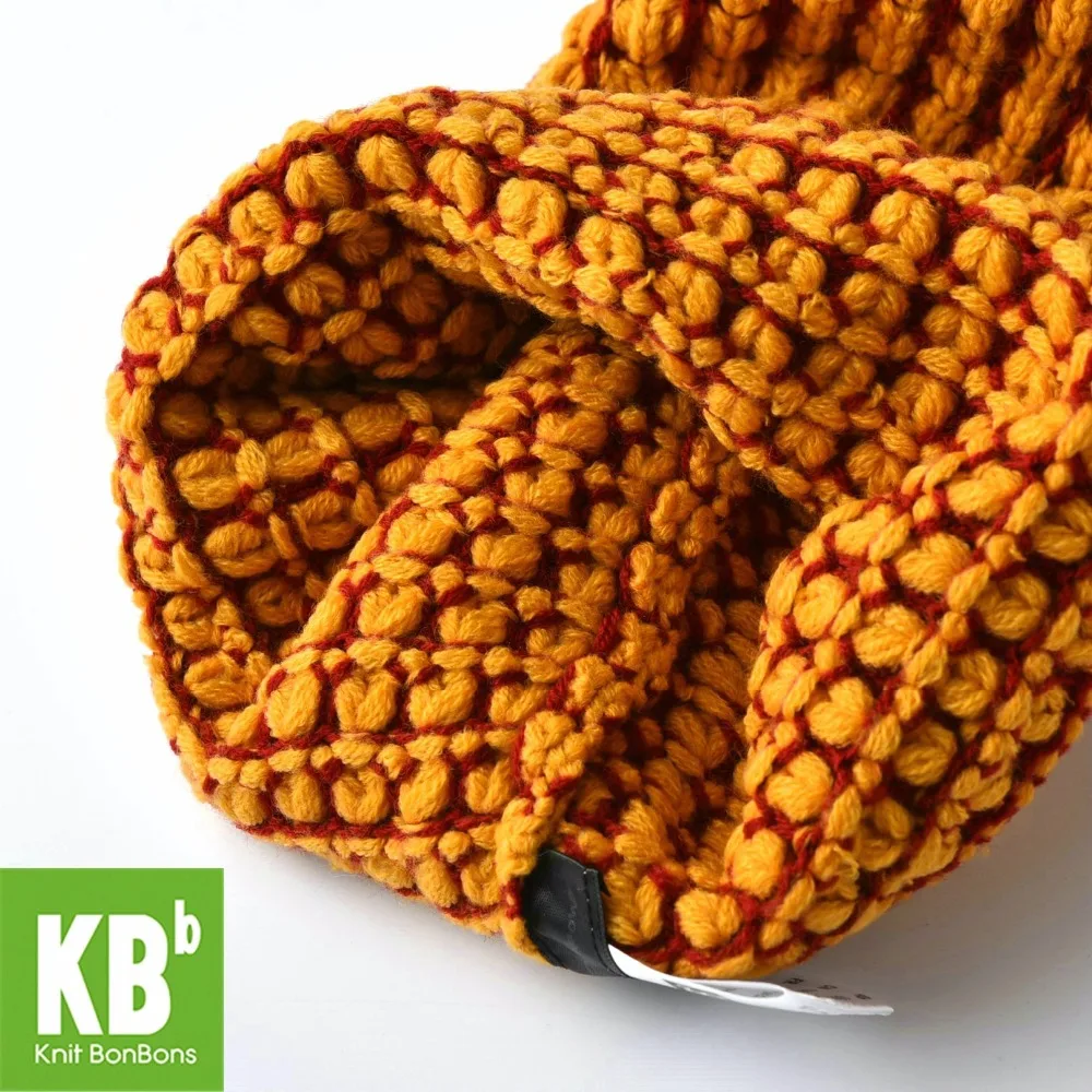 2018 KBB весна оранжевый цвет Теплая Рождественская коробка полосатая помпон