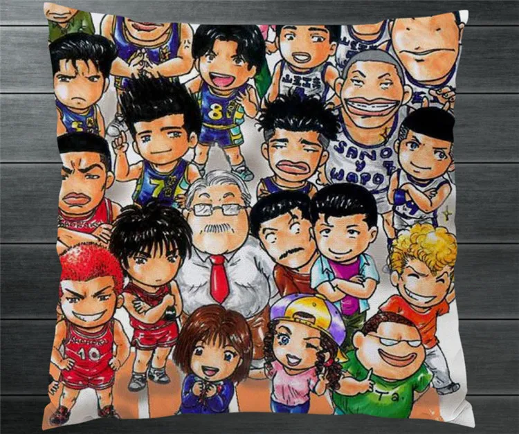 Аниме SLAM DUNK милый Fanart все персонажи двухсторонний 40x40 см чехол для косплея манга