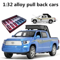 132 alloy pull back carshigh simulation toyota tundra pickupmetal castingtoy vehiclesmusical flashingfree shipping