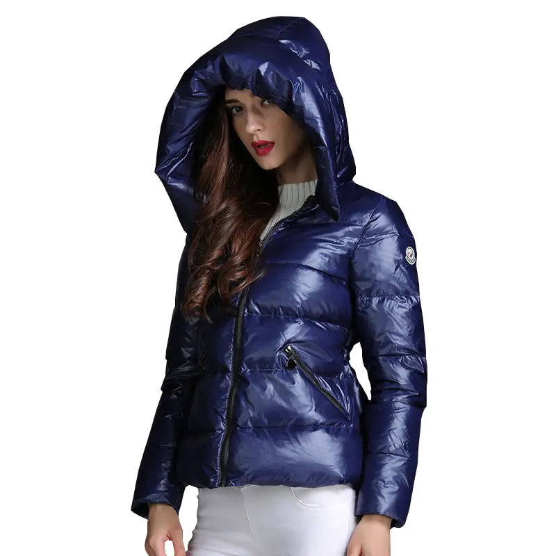 Autumn Winter Women Thickening Down Jacket Parkas 2018 New Hooded Cape style Blue Tightening White Duck Coat lj909 | Женская одежда