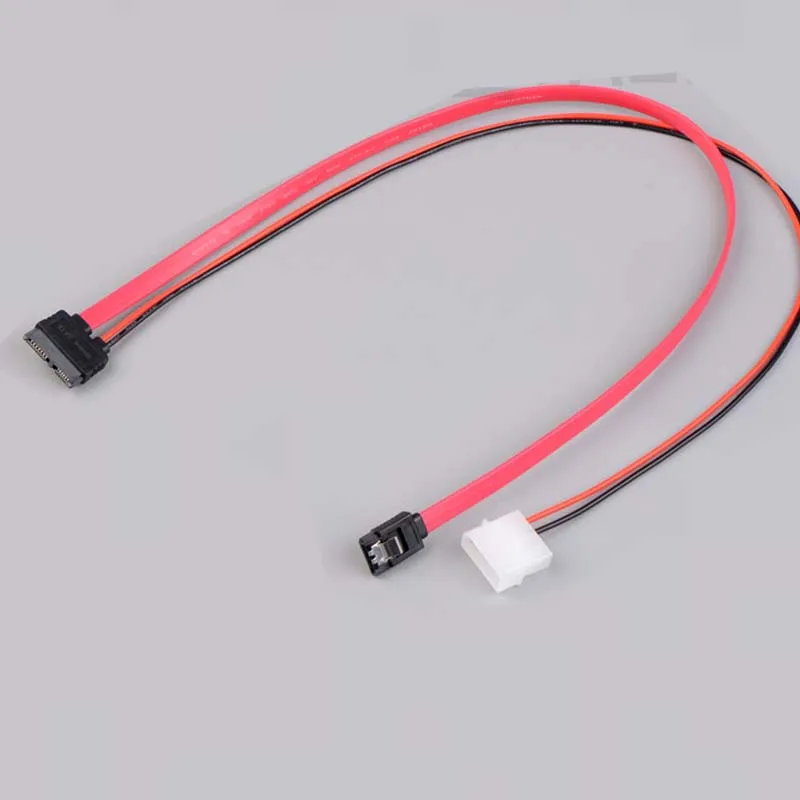 Кабель SATA 7 + 6 Pin Slimline для тонкого ноутбука DVD CD RW кабель питания ПК простая