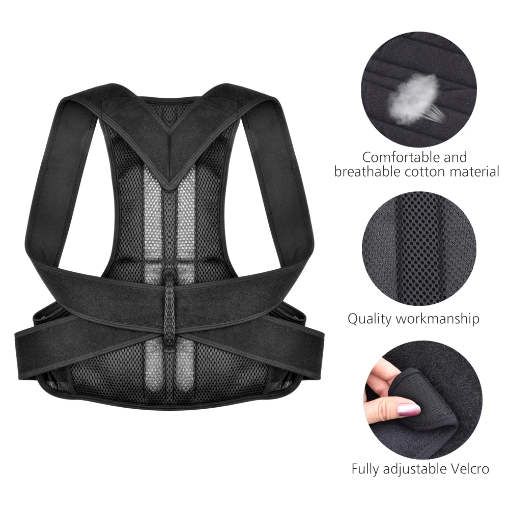 DearBeauty Orthopedic Belt Brace Posture Corrector Shoulder Back Support for Men Women Lumbar Spine Support Posture Correction