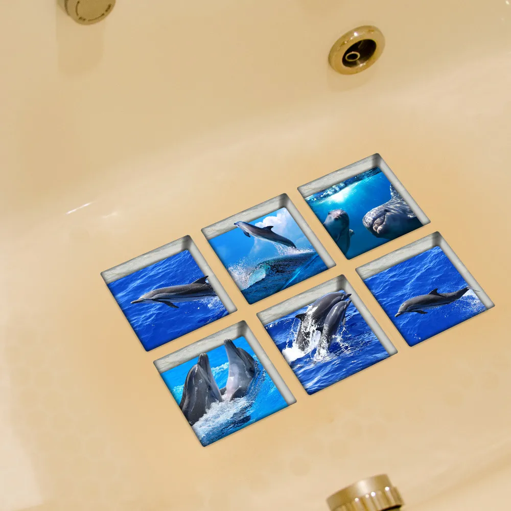Новые квалифицированные 6 шт 13x13 см фруктовый узор 3D Противоскользящий