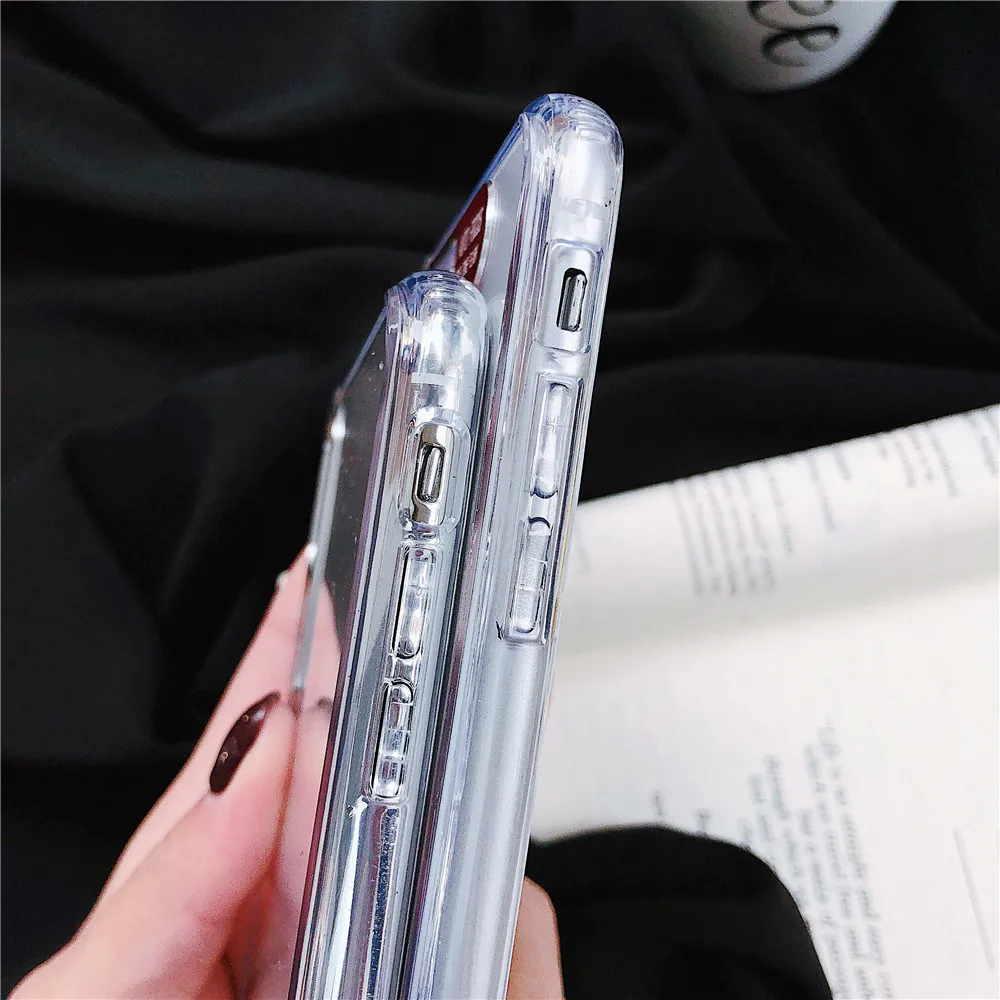 Мягкий чехол из ТПУ для iphone 7 8 plus X s max Xr чехлы XS Прозрачный Простой цветной