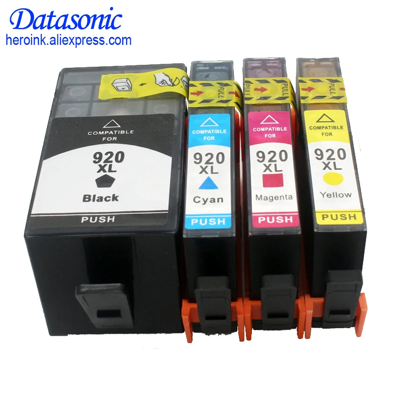 4PK полный чернильный картридж для hp 920 XL совместимый HP Officejet 6000 6500 беспроводной 6500A