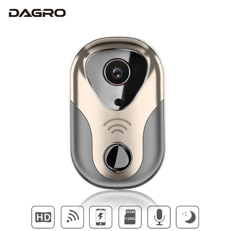 Wireless WIFI network electronic video doorbell home infrared night vision security cat eyes | Безопасность и защита