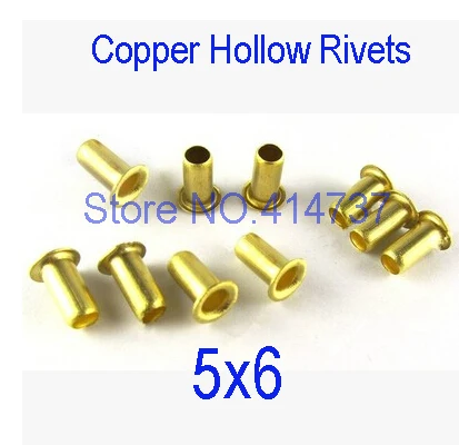 

100pcs /lot High Quality M5(d)*6(L)mm 5mm Brand New Copper Hollow Rivet Double-sided circuit board PCB vias nails