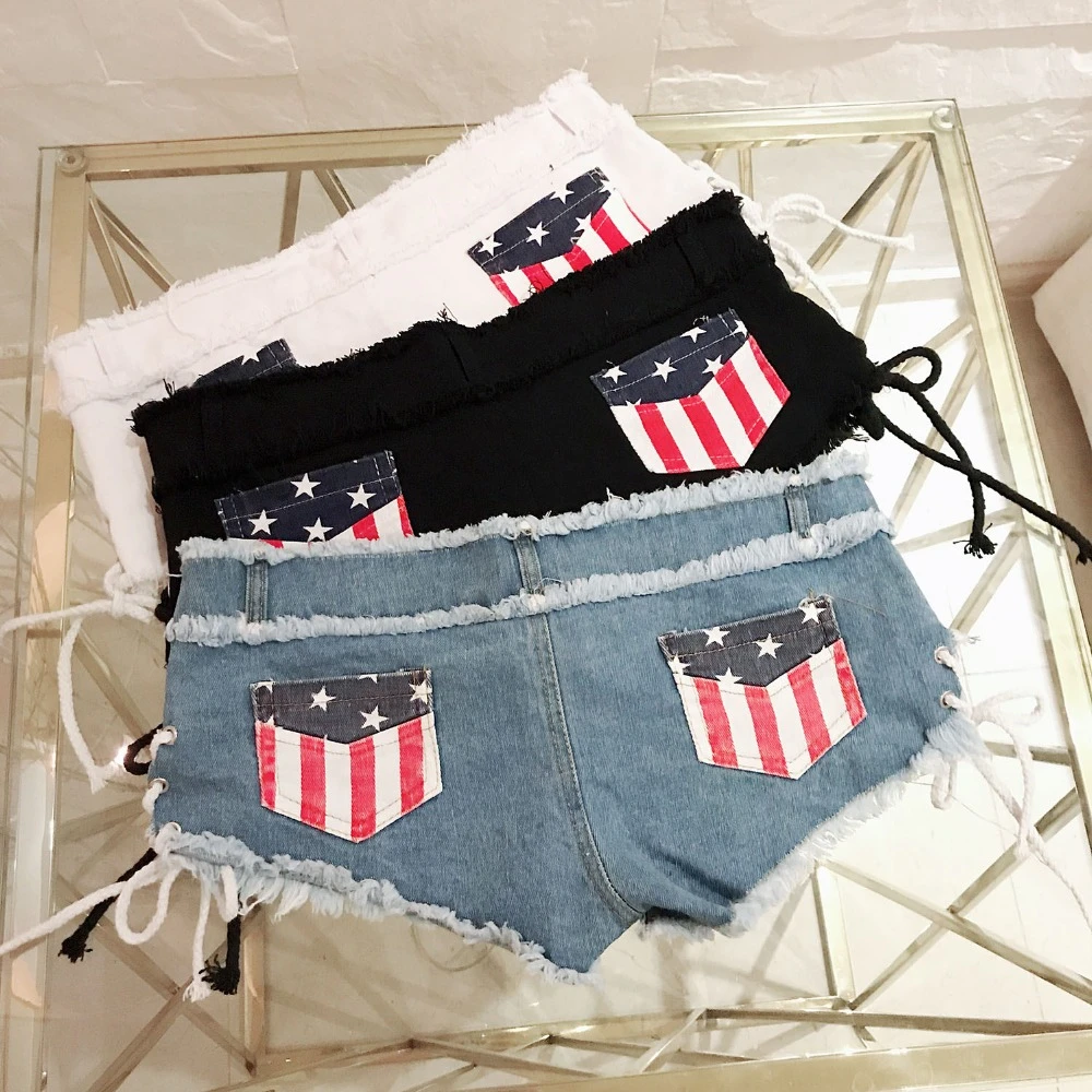 

Black Women Sexy Shorts Jeans Super Bandage Mini Denim Shorts Booty Casual Vintage DS Pole Dance Club Party Bodycon Ladies Short