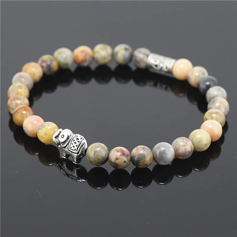 Модный браслет со слонами в стиле бохо из 2 предметов позолоченный с подвеской