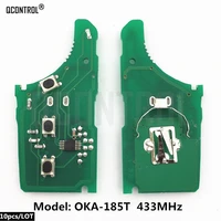 qcontrol car remote key electronic circuit board for hyundai ce0682 oka 185t auto transmitter assy 433 eu tp control alarm