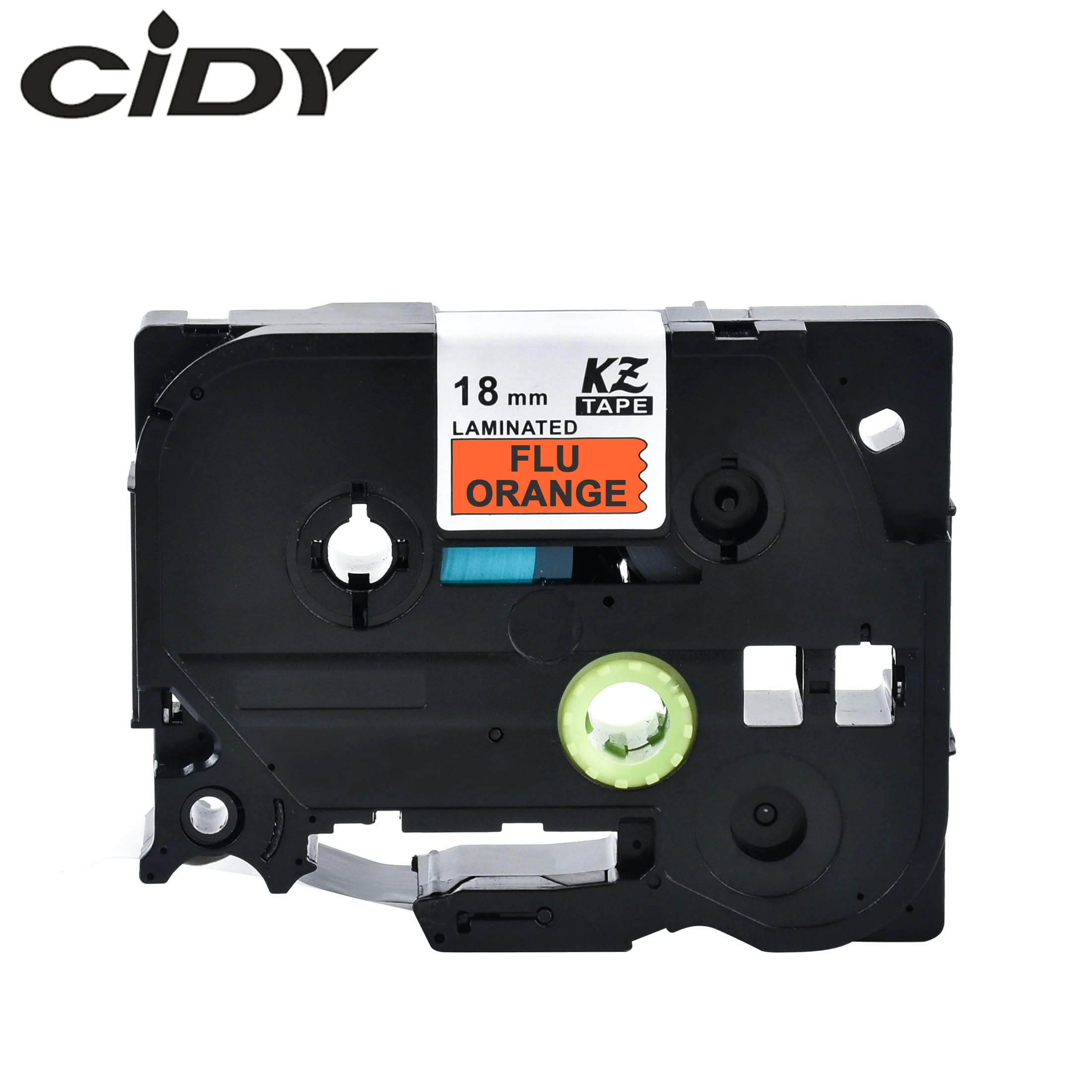 

CIDY TZe B41 TZ B41 Tze-B41 tz-B41 10pcs Black on Fluorescent Orange tze laminated tape for brother label printers
