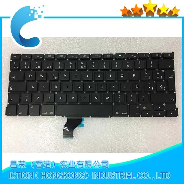 Клавиатура A1502 для Macbook Pro Retina 13 дюймов SP испанская клавиатура ME864 ME866 2013 2014 2015 год |