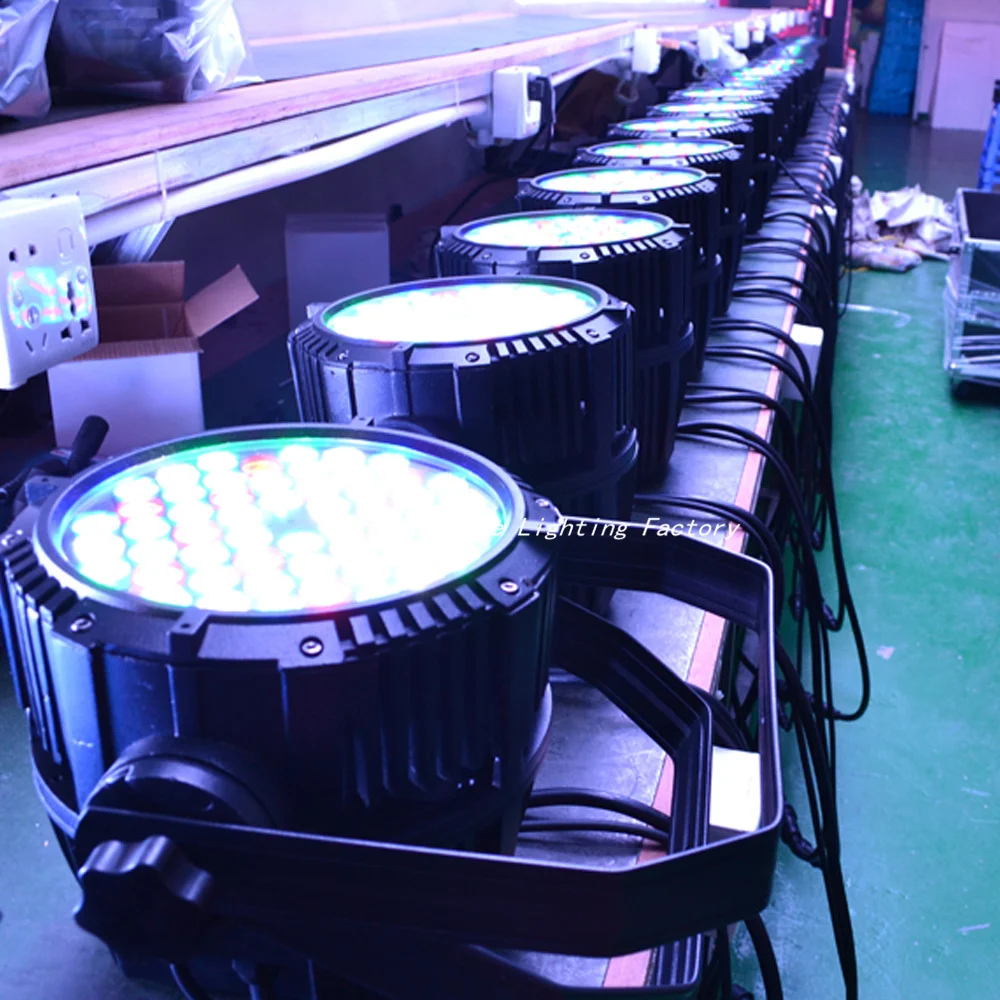 2 шт./лот RGB 3 в 1 54X3W светодиодный литой алюминий Par light DMX512 AC110-240V par светодиодное