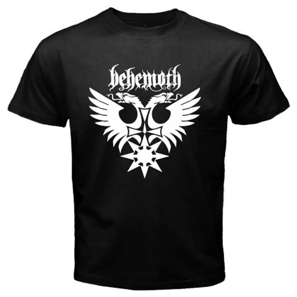 Новый Behemoth Heavy Metal Rock Band Logo Мужская черная футболка Размеры S-2XL | одежда