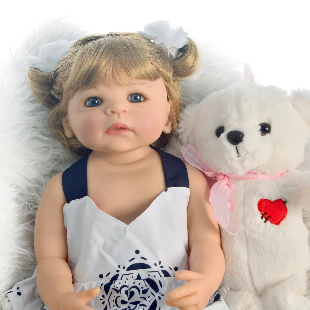Силиконовая кукла bebes reborn Princess girl Baby виниловая для новорожденных живая Кукла Reborn