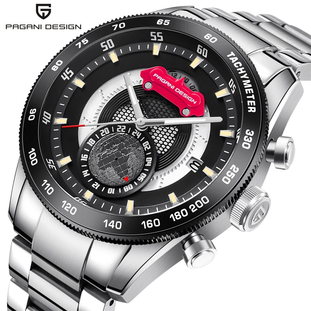 Элитный бренд PAGANI Дизайн Хронограф Спортивные часы Для мужчин Reloj Hombre полный