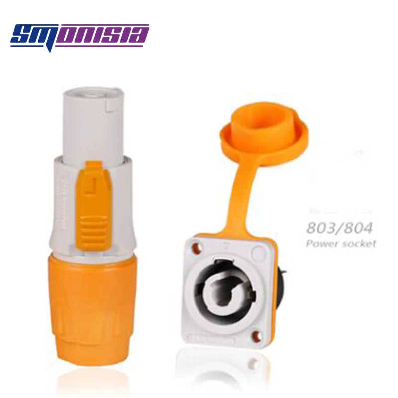 Smonisia 50pcs Waterproof Aviation Power Connector Stage Light Beam LED Display Screen Plug Socket | Обустройство дома