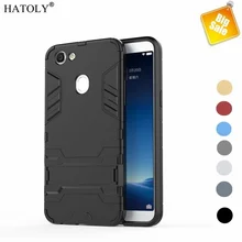 For Cover OPPO F5 Case Shockproof Armor Hard Cover For OPPO F5 Silicone Anti-Knock Stand Phone Bumper Case For OPPO F5 Coque >