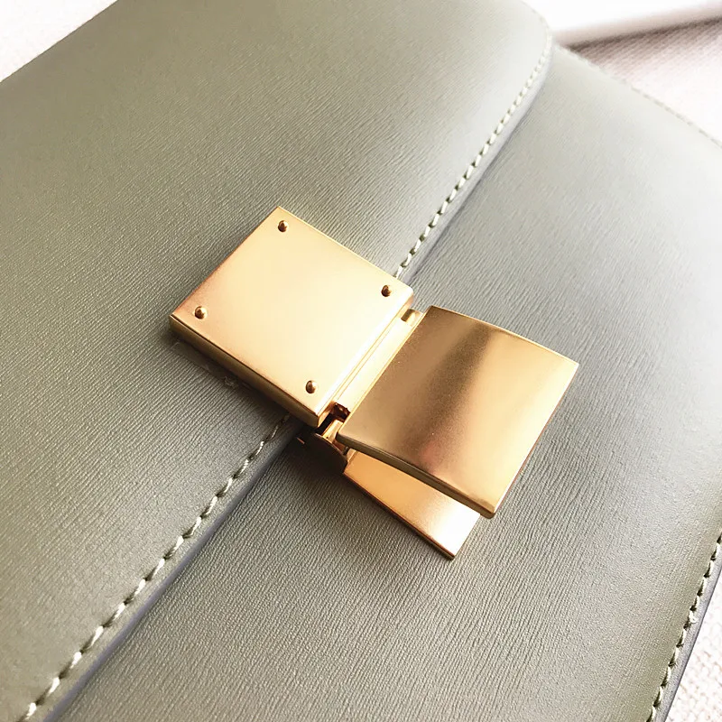 Bags for Women Tofu Wrapped Hand Rubbing Cow Skin Box Retro Small Square Bag Single Shoulder Oblique Bag Girl