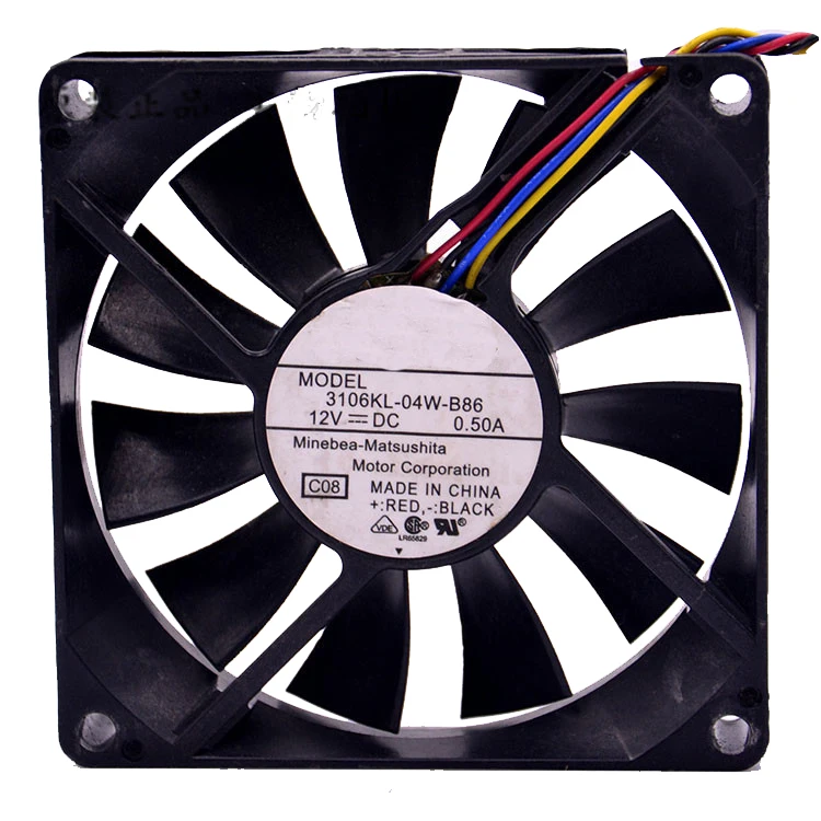 Вентилятор охлаждения процессора Для NMB 8015 3106KL 04W B86 0.50A 80*80*15 мм 8 см 4 линии